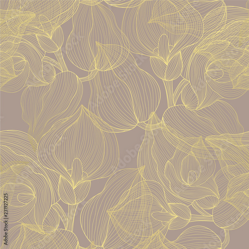 golden seamless pattern