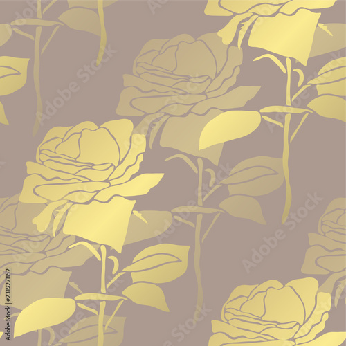 golden seamless pattern