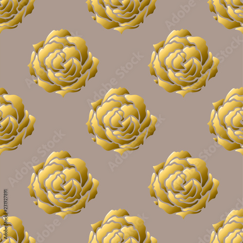 golden seamless pattern
