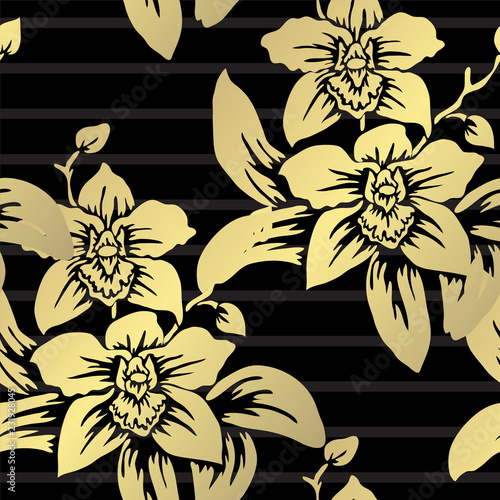golden seamless pattern