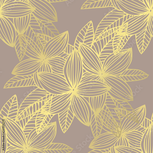 golden seamless pattern