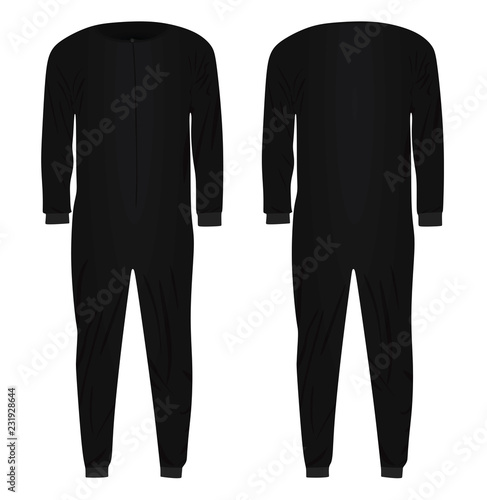 Man pajamas. vector illustration