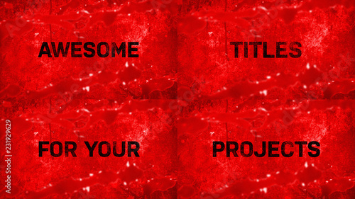 Bloody Grunge Title