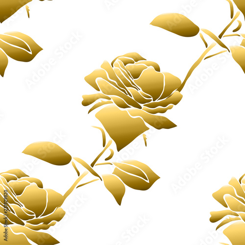 golden seamless pattern
