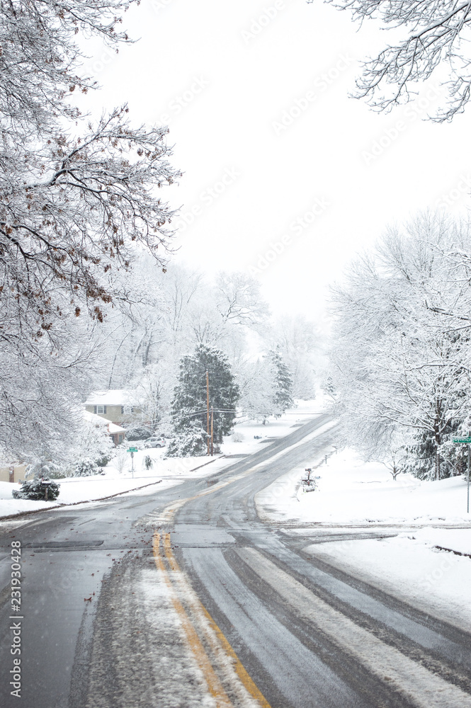 road in winter