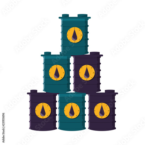 pile barrels of gasoline icon