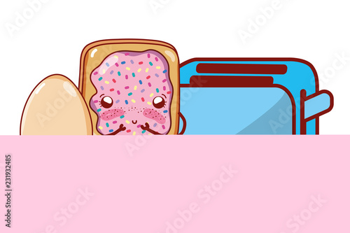 kitchenware and ingredients cartoon
