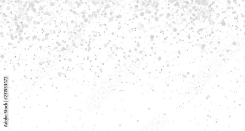 Confetti on isolated white background. Luxury texture. Festive backdrop with glitters. Pattern for polygraphy, posters, banners and textiles. Doodle for business. Black and white illustration