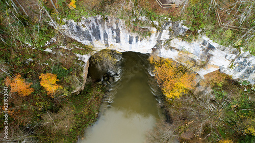 Fotografie Rakov Skocjan (Rakov Škocjan) is a karst valley and the oldest landscape park in Slovenia