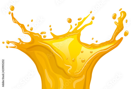 citrus juice splash