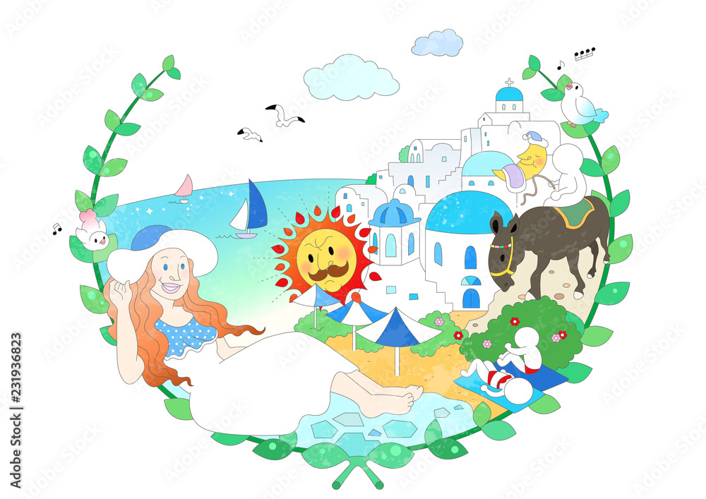 Obraz premium Attractions of Greece