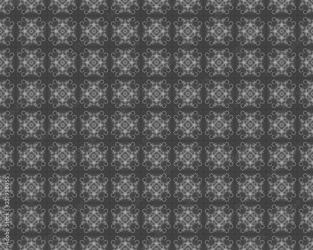 Simple Seamless Repeatable pattern in color black and white BW5111837