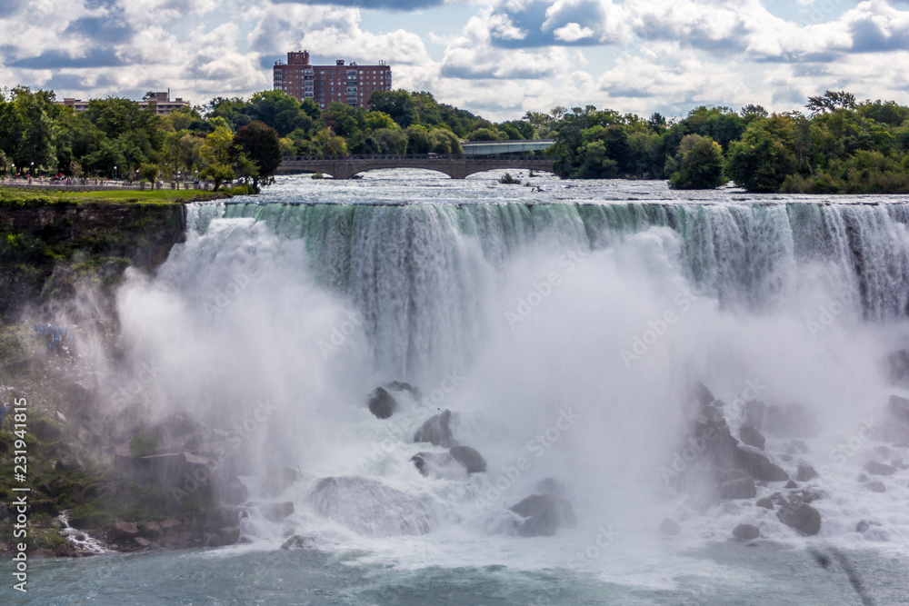 Niagara falls on the canadian side Niagara falls on the canadian side
