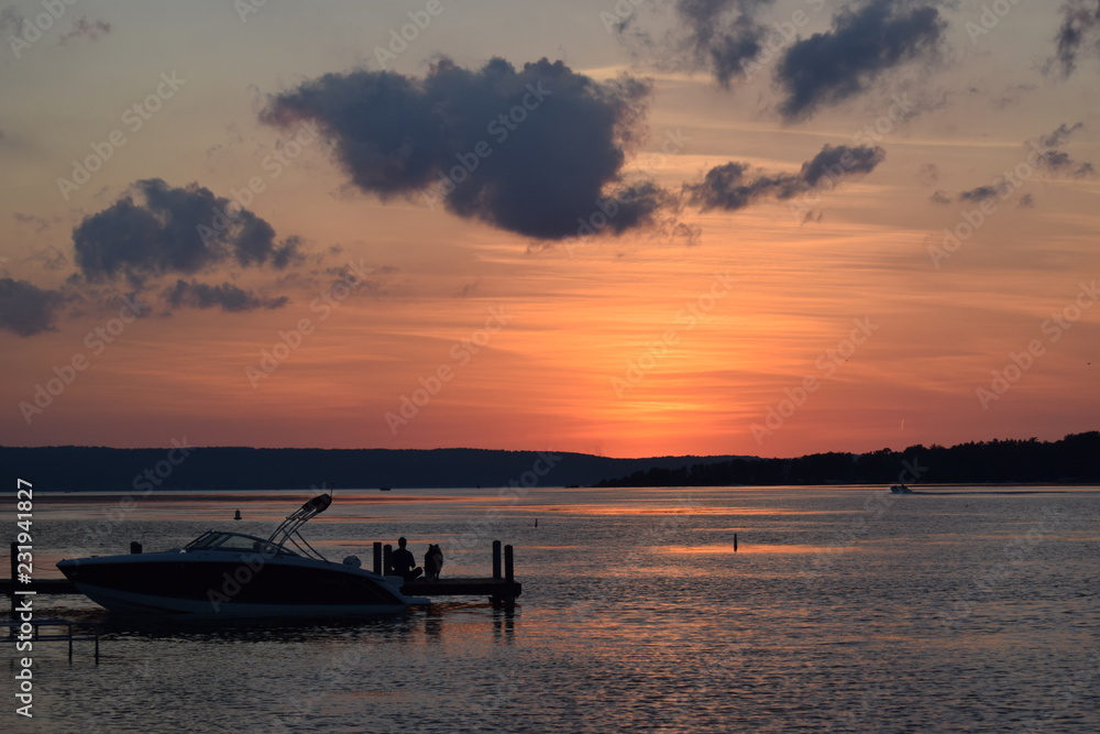 sunset on beach