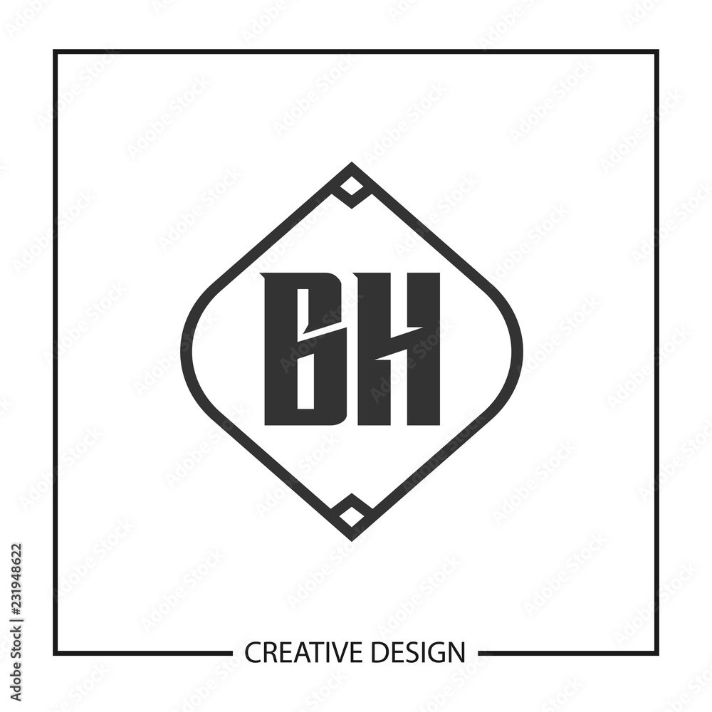 Initial Letter BH Logo Template Design Vector Illustration Initial Letter BH Logo Template Design Vector Illustration