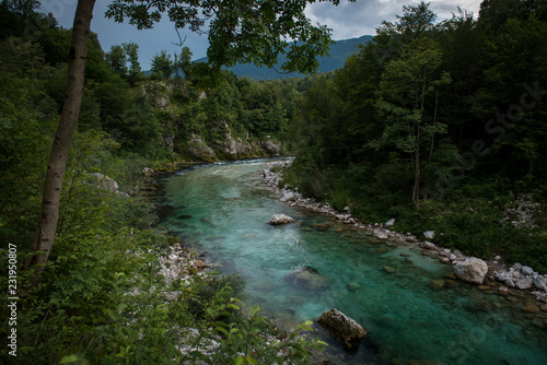 River Soca in Slovenia
