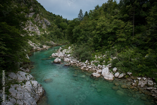 River Soca in Slovenia