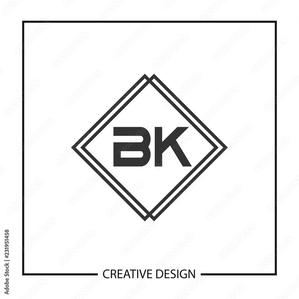 Initial Letter BK Logo Template Design Vector Illustration Initial Letter BK Logo Template Design Vector Illustration