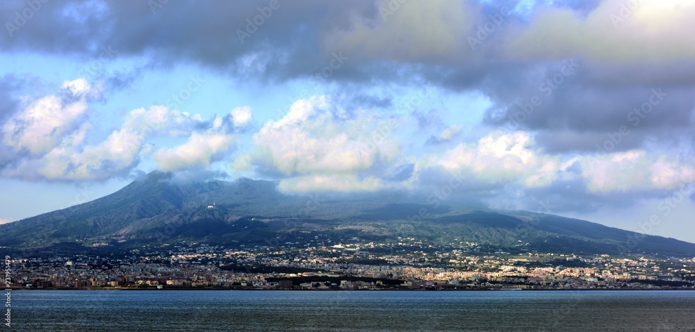 Caremar Driade and Mount Vesuvius