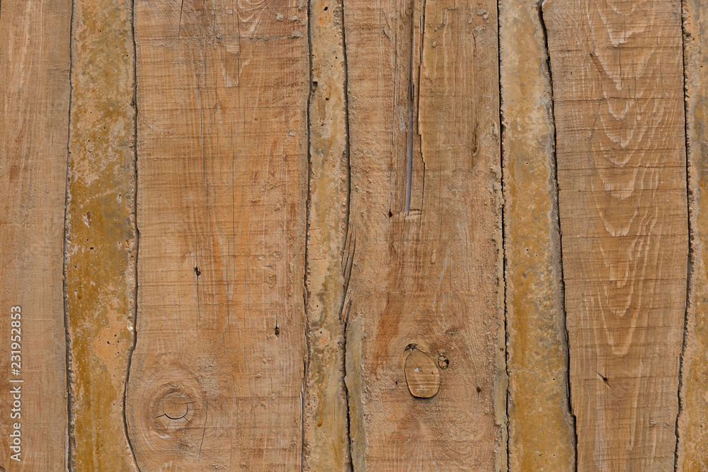 Obraz premium Vertical slats, old wooden texture