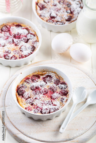 Cherry clafoutis - French milk cake