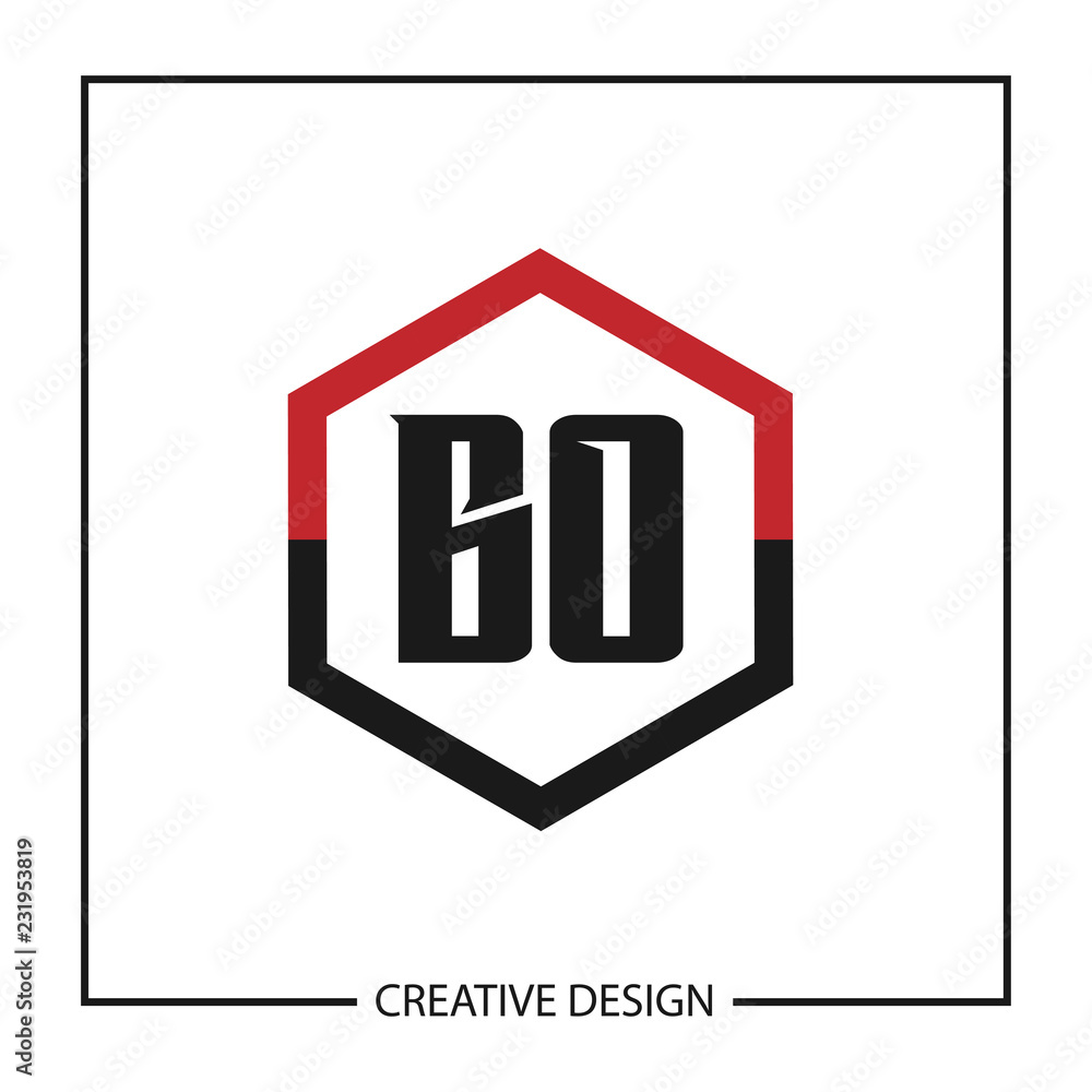 Initial Letter BO Logo Template Design Vector Illustration Initial Letter BO Logo Template Design Vector Illustration