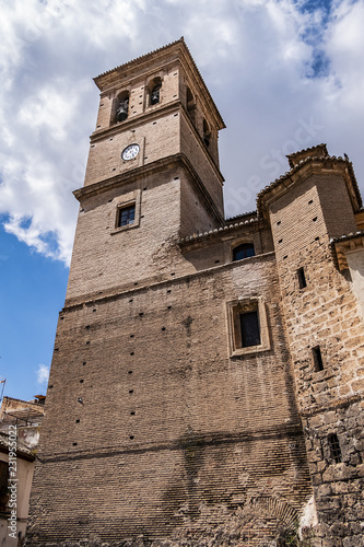 Granada Church of the Savior (Parroquia del Salvador, 1499). Church of the Savior is built in Moorish style on the old Mosque of Granada, situated in the Albaicin. Granada, Andalusia, Spain.