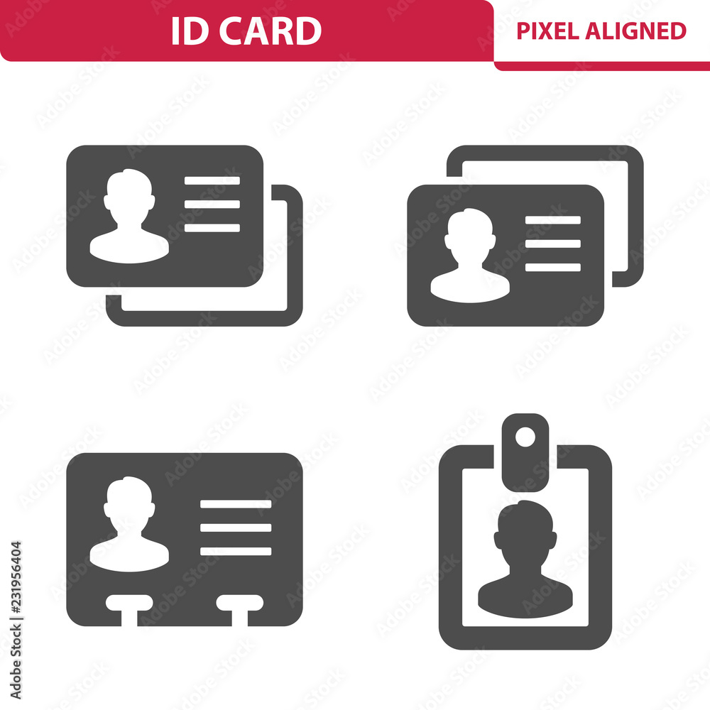 ID Card Icons ID Card Icons