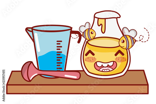 Kitchen and food kawaii cartoons