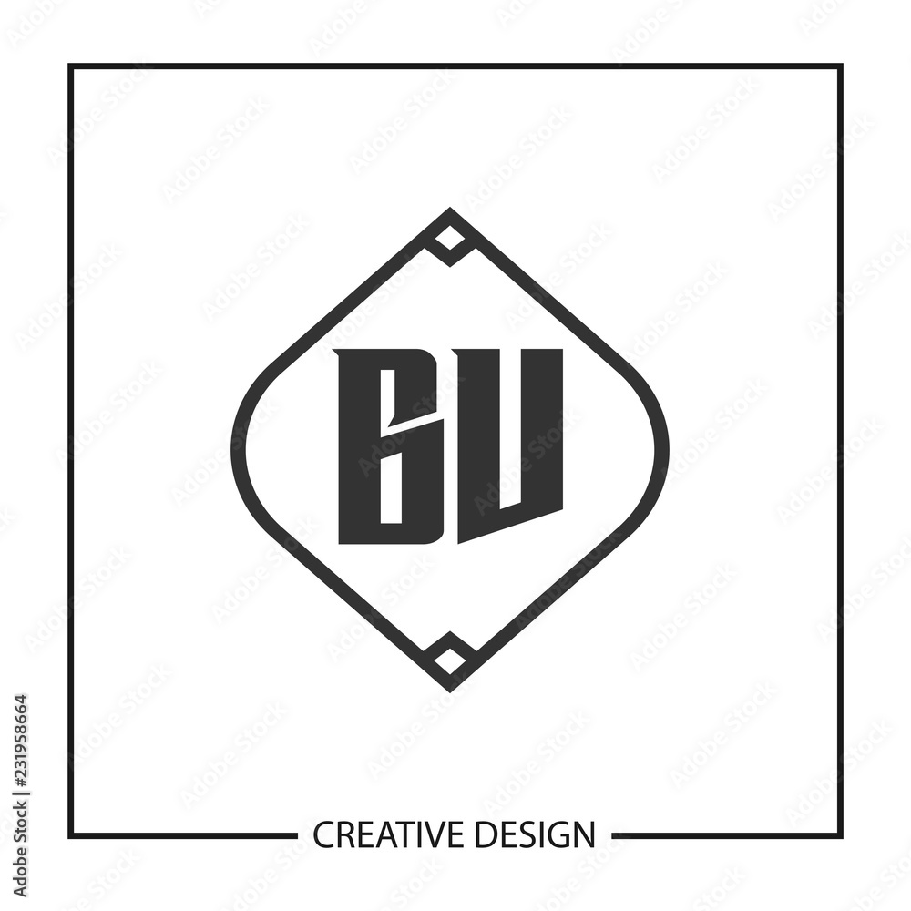 Initial Letter BV Logo Template Design Vector Illustration Initial Letter BV Logo Template Design Vector Illustration