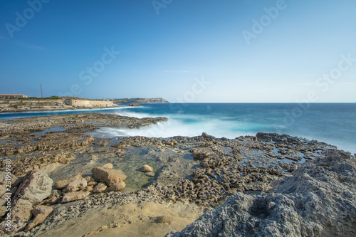 Punta de Migjorn  Fort Marlborough  Menorca  Long Exposure 25 sec