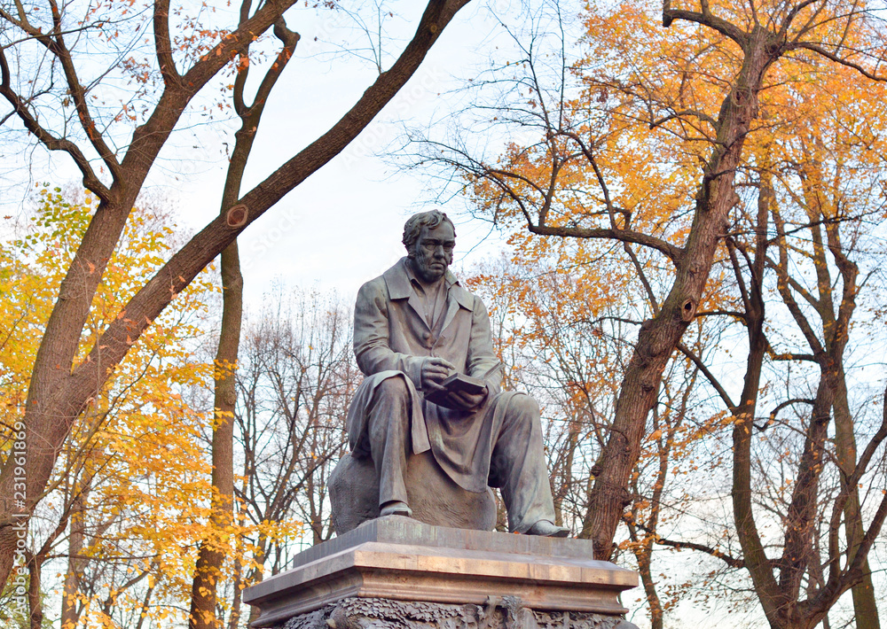 Monument to Ivan Krylov in the Summer Garden. Monument to Ivan Krylov in the Summer Garden.