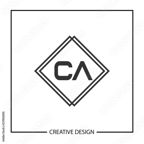 Initial Letter CA Logo Template Design Vector Illustration