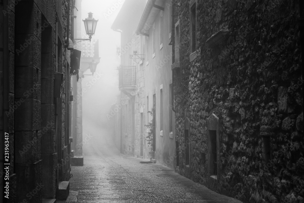 Narrow street of San Marino