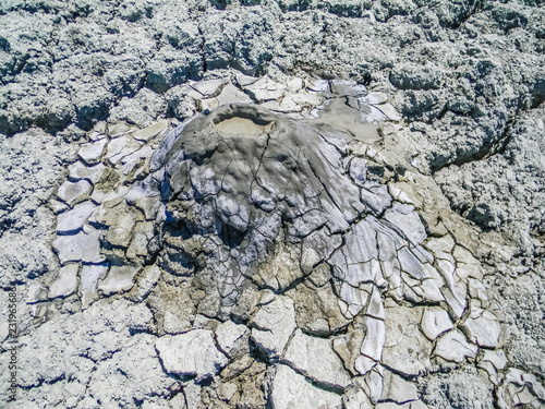 Macalube mud volcanoes reserve in Sicily, Italy