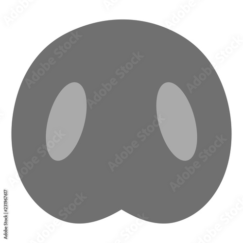 fun sign with pig penny black and white symbol
