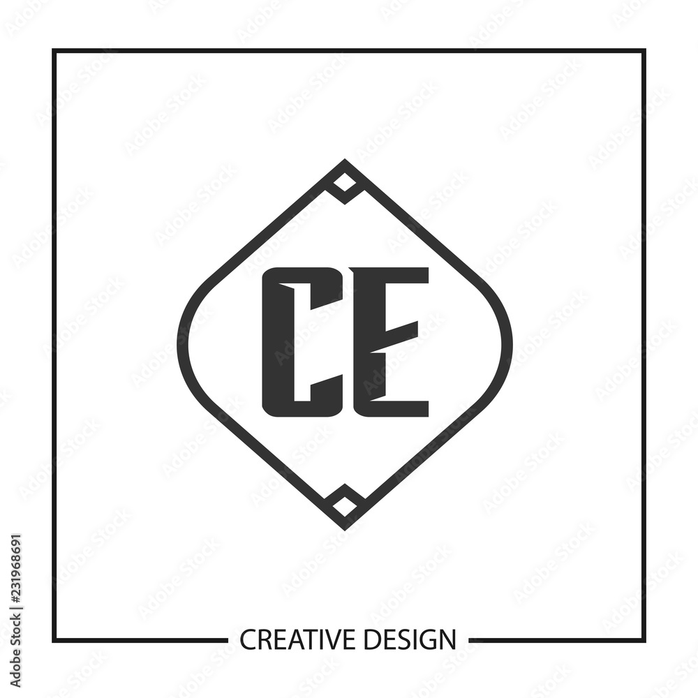 Initial Letter CE Logo Template Design Vector Illustration Initial Letter CE Logo Template Design Vector Illustration