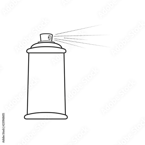 Set of white blank spray bottles. Mock up, cosmetic package. Vector template template for advertising, cosmetic products or household chemicals