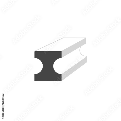 Vector metal infographic template. Color steel icon for your illustration or presentation
