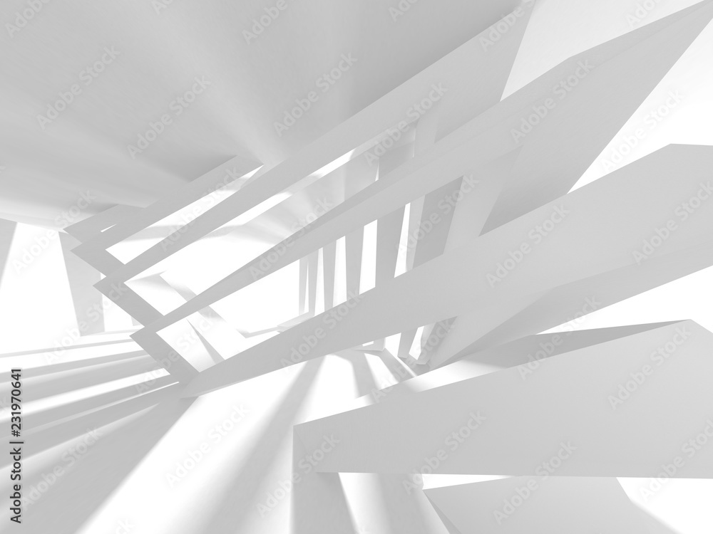 Abstract Modern White Architecture Background Abstract Modern White Architecture Background