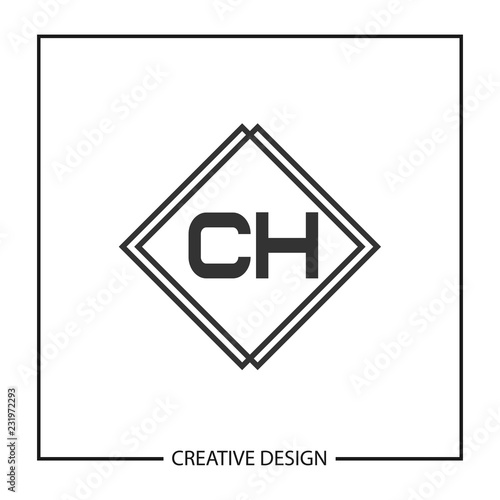 Initial Letter CH Logo Template Design Vector Illustration