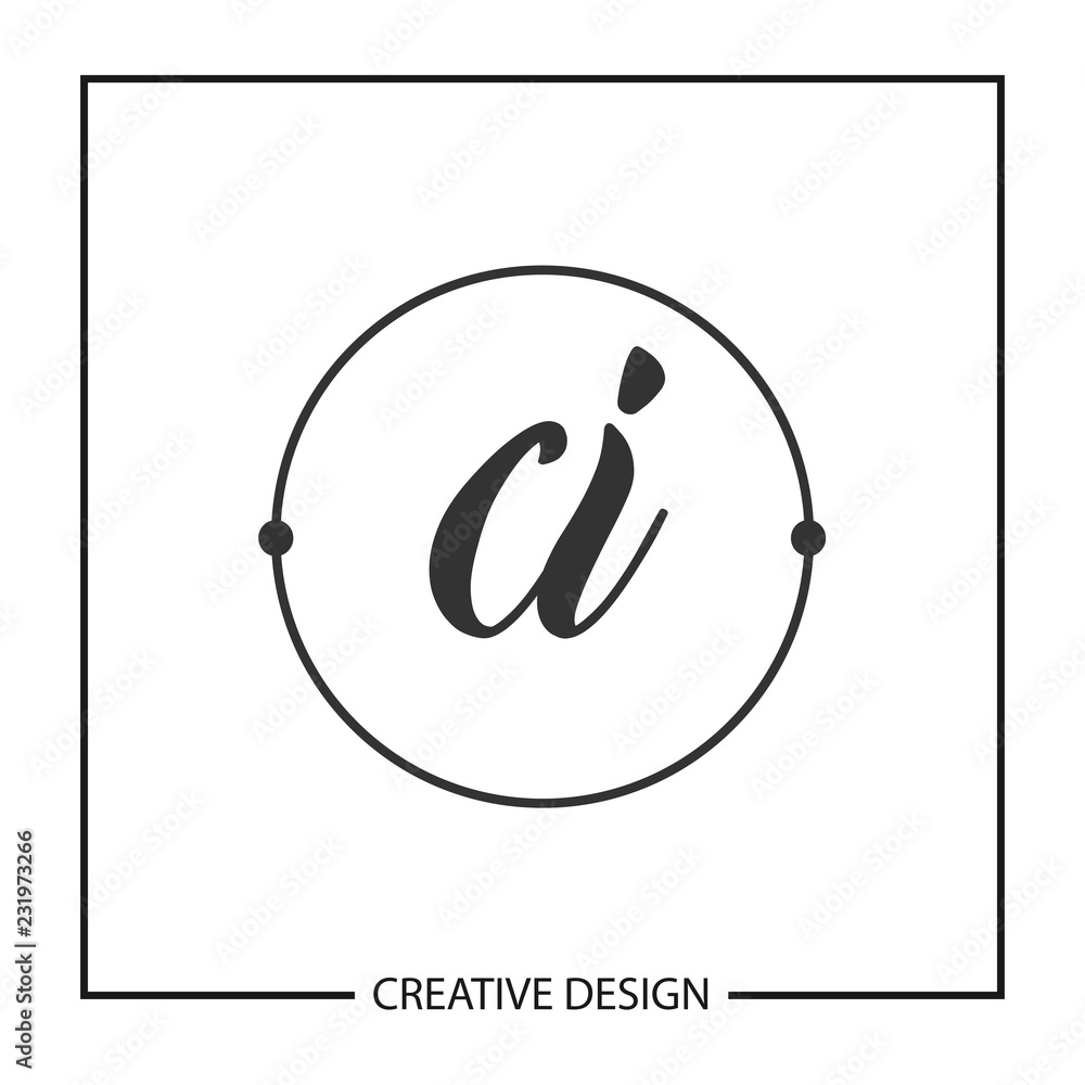 Initial Letter CI Logo Template Design Vector Illustration Initial Letter CI Logo Template Design Vector Illustration