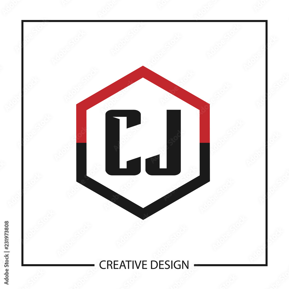 Initial Letter CJ Logo Template Design Vector Illustration