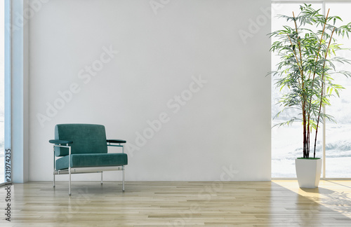 Fototapeta Naklejka Na Ścianę i Meble -  large luxury modern bright interiors Living room illustration 3D rendering computer digitally generated image