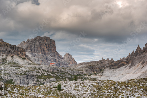 Somewhere in the high mountains, the Dolomites in the south tyrol