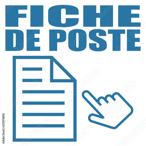 Logo fiche de poste.