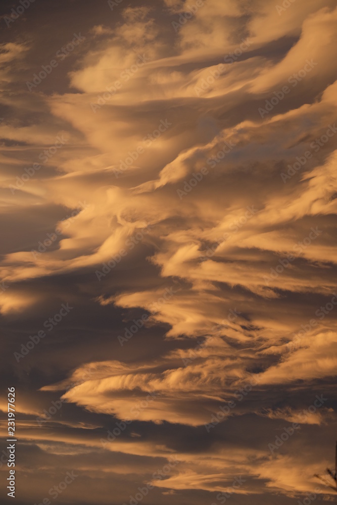 Fototapeta premium sunset with majestic cloudscape