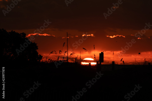 Sunset in the caribbean