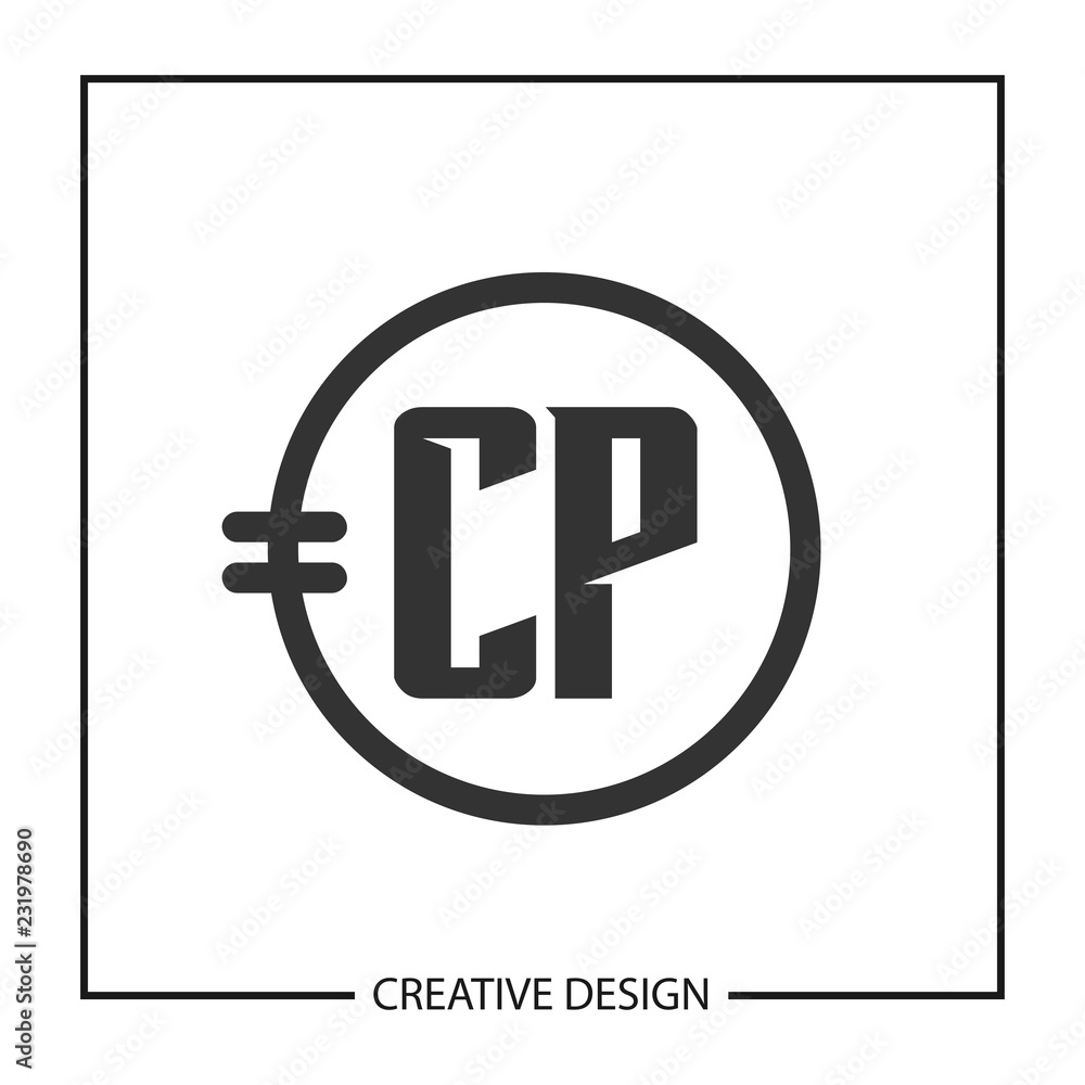 Fototapeta premium Initial Letter CP Logo Template Design Vector Illustration