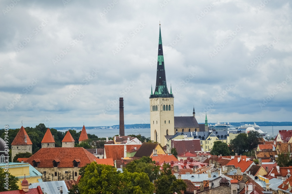 Cityscape of Tallinn, Estonia